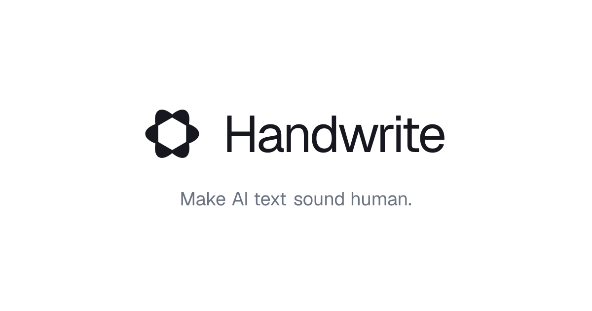 Handwrite: AI Humanizer and AI Detector